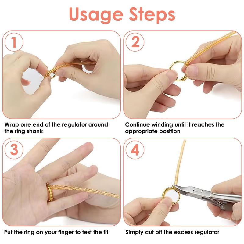 8 Pcs Ring Size Adjusters - 2 Sets of 4