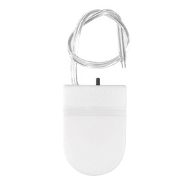 AOICRIE 12PCS 1X 3V CR2032 Battery Holder Coin Button Cell Battery Holder Case with ON/Off Switch Lead Wire Type (White)