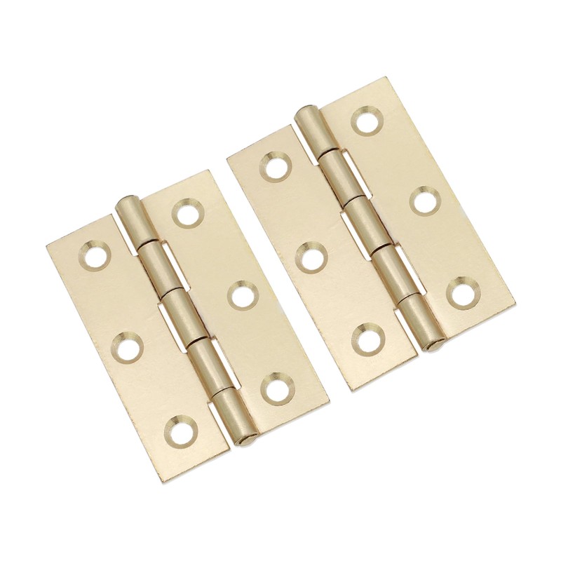 Infinity Decor 3Inch (75mm) Electro Brass Butt Hinges Pair –