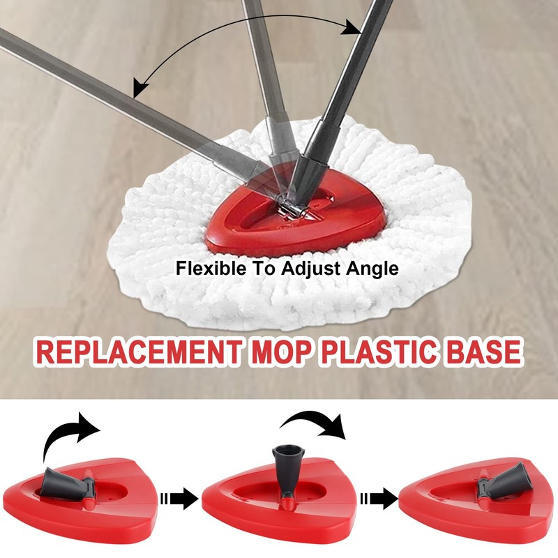 RinseClean Spin Mop Replacement Head Base - Rotating Mop Base