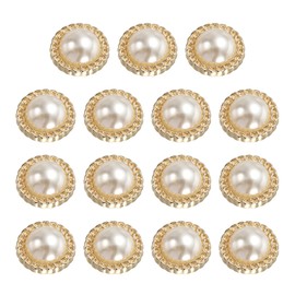 HARFINGTON 15 botones de metal de 23 mm (0.91 pulgadas) de aleación de zinc, accesorios de costura para manualidades, accesorios de costura para camisas, vestidos, manualidades, decoración de ropa