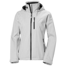 Helly-Hansen Women’s Crew Hooded Sailing Jacket 2.0, 853 Grey Fog - Large