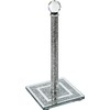 Crushed Diamond Ornaments Silver Crystal Filled Kitchen Roll Holder, 31cm,