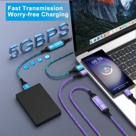 USB Extension Cable 6FT, 2Pack USB Extender USB3.0 Extension Cord Type A Male to Female Extender Cable 5Gbps High Speed Data Transfer for Gamepad,Keyboard,Webcam,Mouse,Camera,Flash Drive,Hard Drive