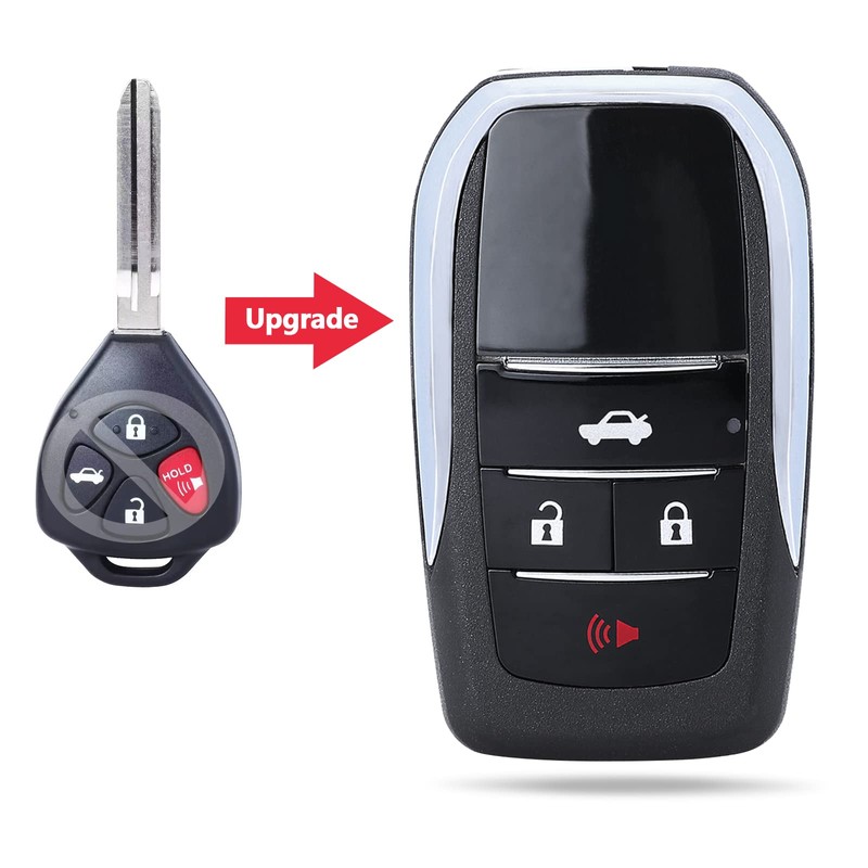 Keymall Modified Upgraded Flip Key Shell Case Replacement for Toyota