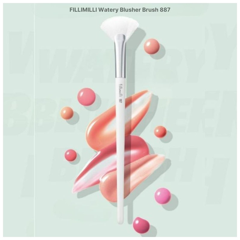 FILLIMILLI Watery Blusher Brush 887/Creamy Blusher Brush 888 With Make-up