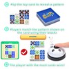 LADVATKIN Wooden Matching Game Puzzle Games, Shape Pattern Block Brain