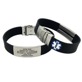 Medical Bracelet - ID Bracelet - Medical Alert Bracelet for Men - Alert Bracelet - Medical Alert Bracelet - Meical Alert Bracelets for Women