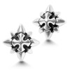 MOBOTECH Star Conductive Compass Piercing, Non-Hole Earrings, Magnet, Painless, Old
