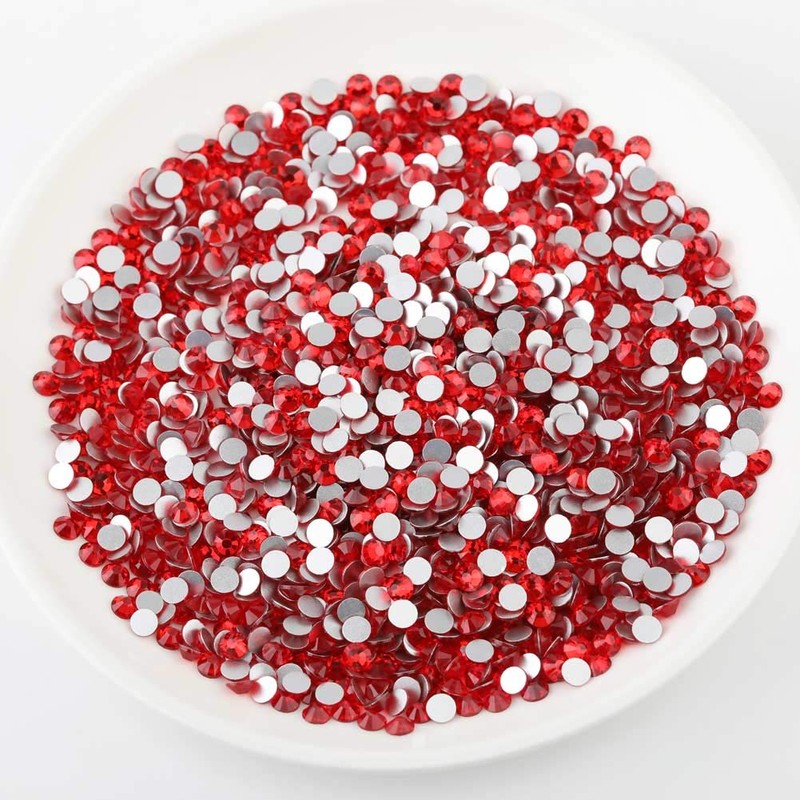 Beadsland 1440 Pieces Flat Back Rhinestones, Nail Crystals Rhinestones for