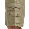 Lee Mens Dungarees Big Tall Cargo Shorts With Belt, khaki
