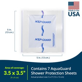 5" x 5" AquaGuard PICC Line Cover Moisture Barrier