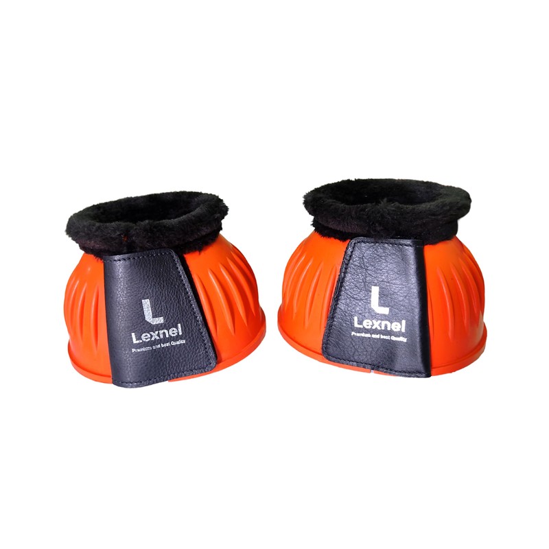 LEXNEL Rubber Bell Boots, Durable Bell Boots for Horse –
