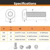 5/16"-18 x 3/8" (20 PCS) Button Head Socket Cap Screws,