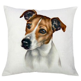 The Beach Stop Decorative Jack Russell Dog Scatter Cushion Cover | Home Decor Inspo | Gift Idea | 45x45cm 18x18” | Jack Russell