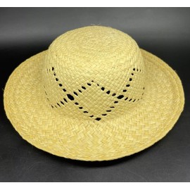 Woven Straw Sun Hat For Doll 8.5 Diameter