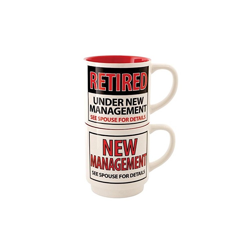 Our Name Is Mud Retired Stacking Mugs, Ceramic, Multi-Colour, 9
