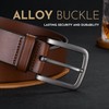 Buffway Men's Leather Belt,1.5" Handcrafted Top-Grain Leather – Durable,Comfortable,Suitable for