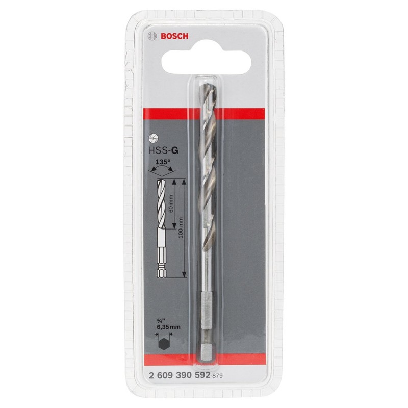 Bosch 2609390592 Pilot Drill Bit Hss-G/L, 100mm, 45cm x 40cm
