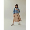 Vila Female Midi Skirt, Pleated, Sandshell