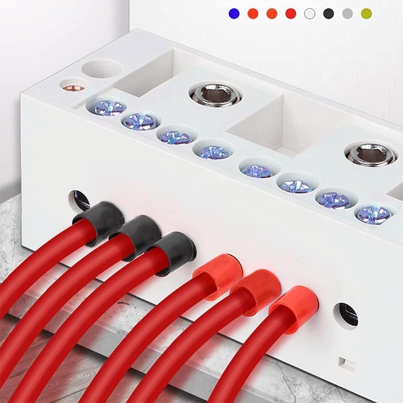 Teansic 20PCS AWG 3/0 Insulated Wire Ferrules Connectors,E95-25 Ferrule Cord