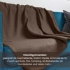 wometo Polar Fleece Blankets, Set of 2, Oeko-Tex, 130 x