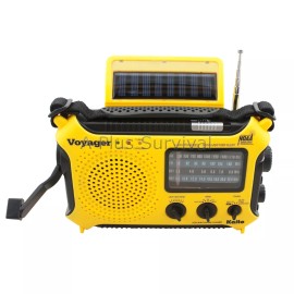 Kaito Yellow Kaito KA500 Voyager Solar Crank Battery Survival Radio AM FM Shortwave