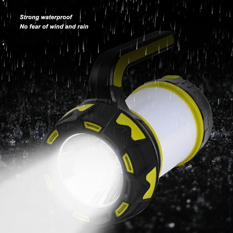 Spotlight Flashlight SMD COB Dual Light Source Waterproof USB Rechargeable