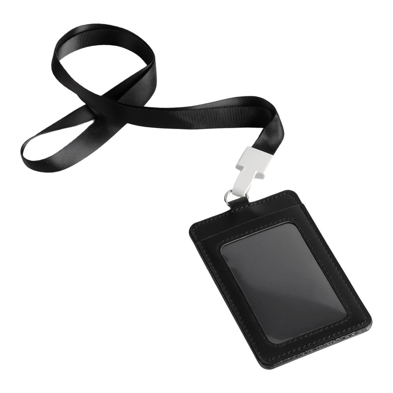 JAPCHET 30 PCS Sublimation ID Badge Holders, Vertical Leather ID