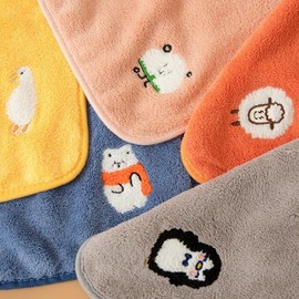 Microfiber kitchen hand towel cute kindergarten gift 1P Orange as a return gift 6ea
