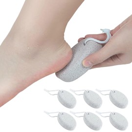 6 Piezas Piedra Pómez Natural para Pies,Exfoliación Natural de Piedra Pómez,Exfoliación Natural de Pies para Eliminar la Piel Muerta, para Suelas, Pies y Manos