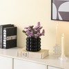 YANWE1 Bubble Vase, Black Ceramic Vase, Modern Vase, Boho Vase,