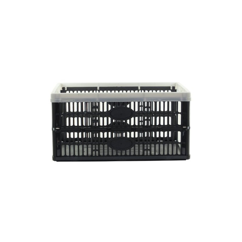 Fold Flat Crate - 32L Plastic Folding Stackable Storage Box