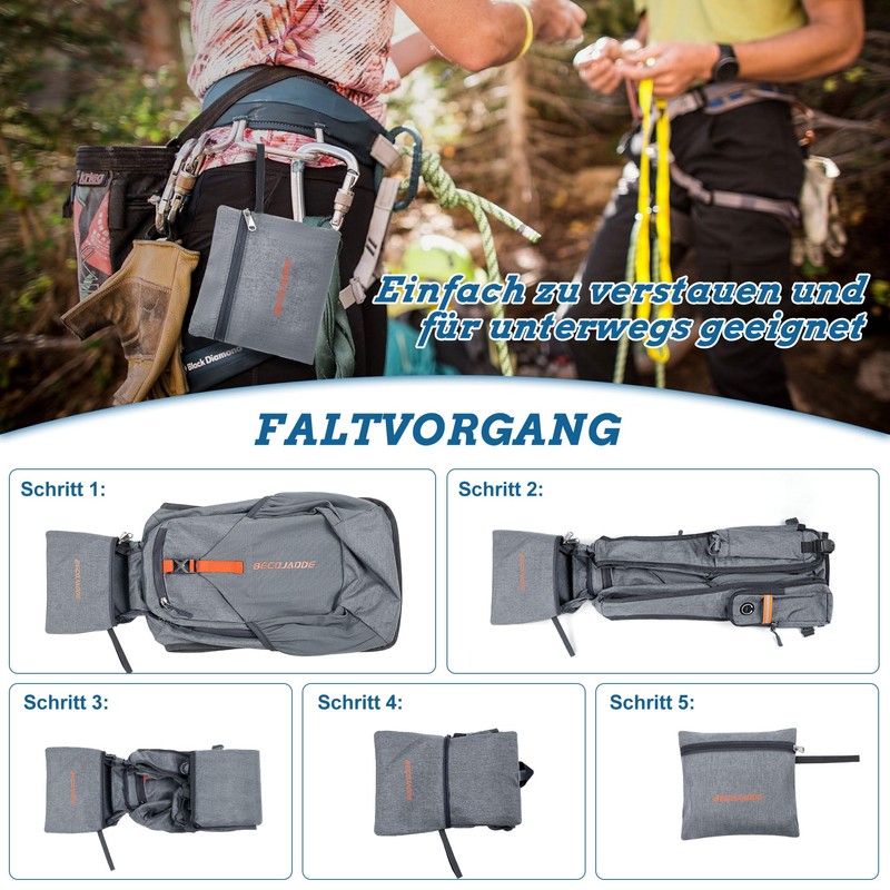 BECOJADDE 15L Hiking Backpack Men's Small Backpack Women's Lightweight Daypack
