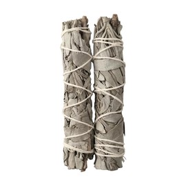 VIE Slimline White Sage Smudge Sticks, Pack of 2, Natural Energy Cleansing and Home Purification, Meditation, Spiritual Practice, Ethically Sourced Herb Bundle