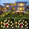 Solar Garden Lights Outdoor Decorations: 4 Pack Upgraded 8 LED