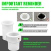 BOXOB Umbrella Pole Stabilizer Sleeve Adapter, Plastic Baja Deck Pool