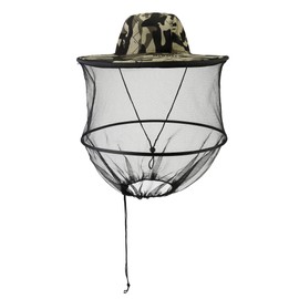 Mogokoyo Head Net Mosquito Sun Hat with Removable Mosquito Net Bee Protection Mosquito Protection UV Protection Fishing Hat for Outdoor Gardening Jungle Fishing (Camouflage 003), Camouflage 003