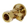 Westbrass A105-01 Round Handle Angle Stop Shut Off Valve, 1/2"
