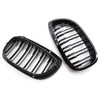 Front Kidney Grilles Double Deck Black Gloss for E46 2doors