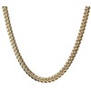 Rockyu Men's Kihei Chain Necklace, Silver, 18K Plated, Thick, Stainless