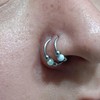 MODRSA 18g Nose Ring Opal Nose Ring Opal Nose Stud