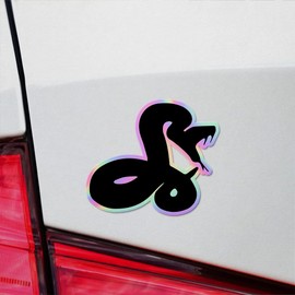 Holographic Decal Stickers Of Solid Rattlesnake Premium Waterproof Vinyl Decal Stickers For Laptop Phone Accessory Helmet Car Window Mug Tuber Cup Door Wall Decoration ANDVER3513481HO110322
