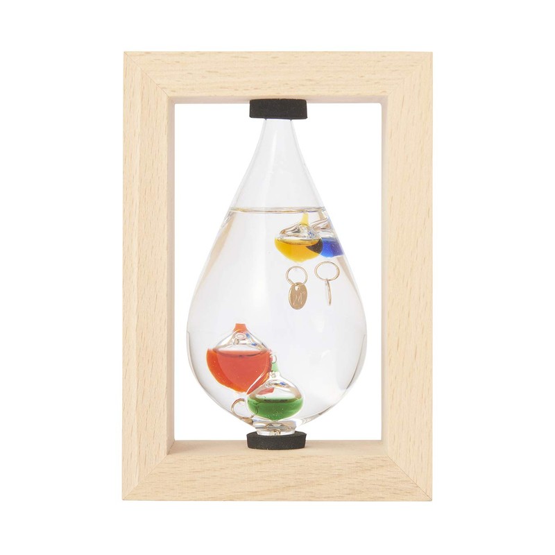 Chatani Sangyo Glass Float Thermometer, Drop (Framed), 333-213 "Fun Science"