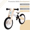 Udeas Wooden No-Pedal Balance Bike, White