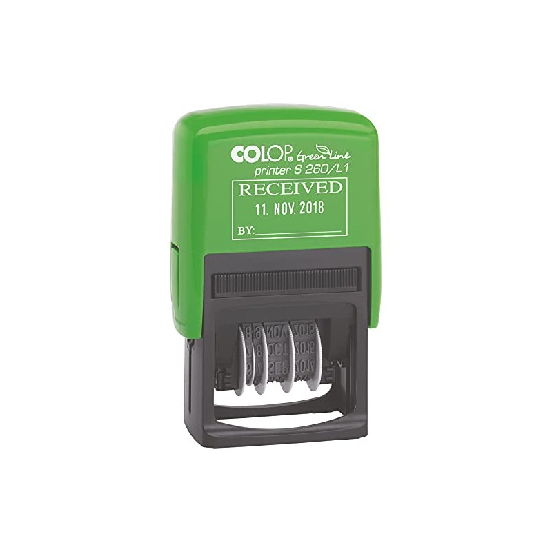 COLOP S260/L1 Green Line RECEIVED Date Stamp | 105639 |