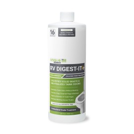 Unique RV Digest-It+, Extra-Strength RV Toilet Treatment - Liquifies Waste and All Brands of Toilet Paper - Odor Eliminator (32 oz)