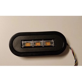 Quad 6in Oval Trailer Light Mounting Bracket For Feniex Quad Surface Mount