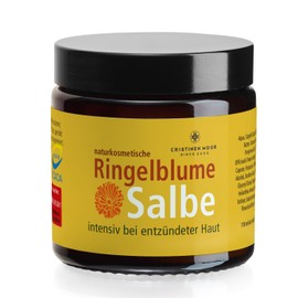 Organic Marigold Ointment I CristinenMoor Marigold Ointment, Organic, Certified Natural Cosmetics, Calendula Cream without Fragrant Additives, Intensive for Dry, Inflamed Skin 110 ml