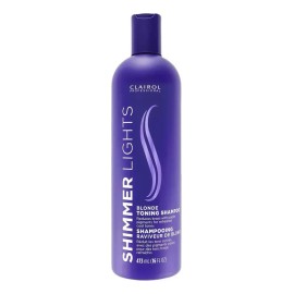 Shampoo Matizador Shimmer Lights Clairol Cabello Rubio Platinado 473mL